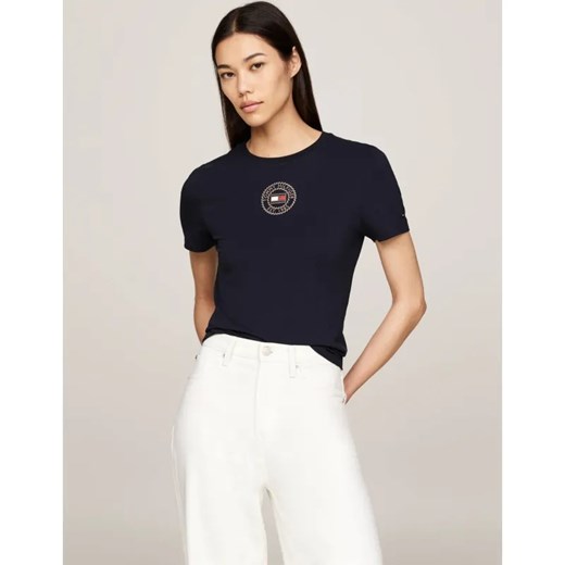 Tommy Hilfiger T-shirt NAUTICAL | Slim Fit ze sklepu Gomez Fashion Store w kategorii Bluzki damskie - zdjęcie 184336825