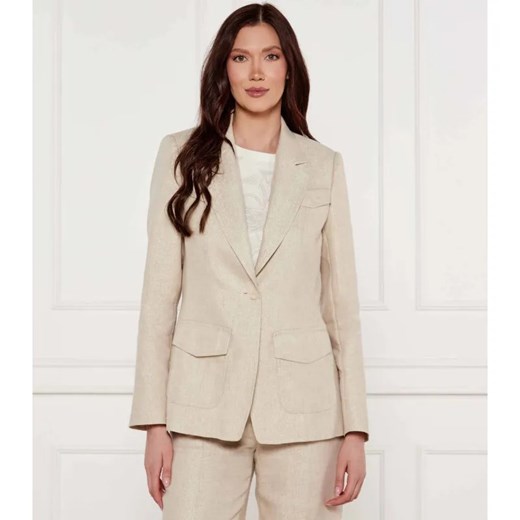 Marc Cain Lniana marynarka | Slim Fit ze sklepu Gomez Fashion Store w kategorii Marynarki damskie - zdjęcie 184336907