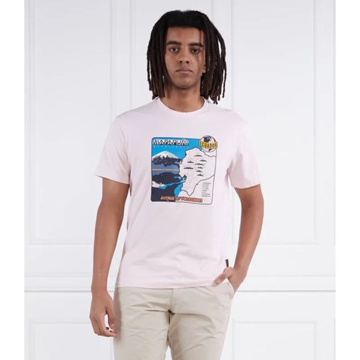 Napapijri T-shirt S-SANGAY | Relaxed fit ze sklepu Gomez Fashion Store w kategorii T-shirty męskie - zdjęcie 184336996