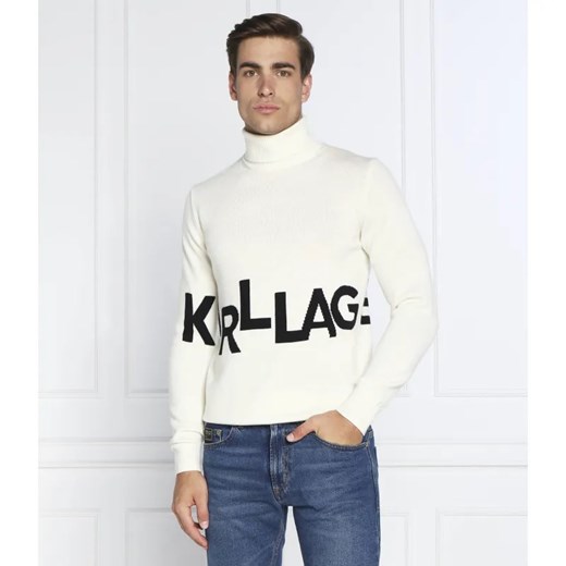 Karl Lagerfeld Wełniany golf | Regular Fit ze sklepu Gomez Fashion Store w kategorii Swetry męskie - zdjęcie 184337006