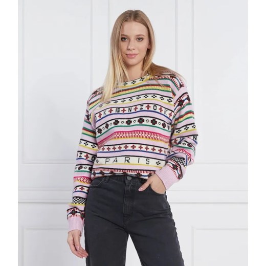 Kenzo Wełniany sweter | Regular Fit ze sklepu Gomez Fashion Store w kategorii Swetry damskie - zdjęcie 184337036