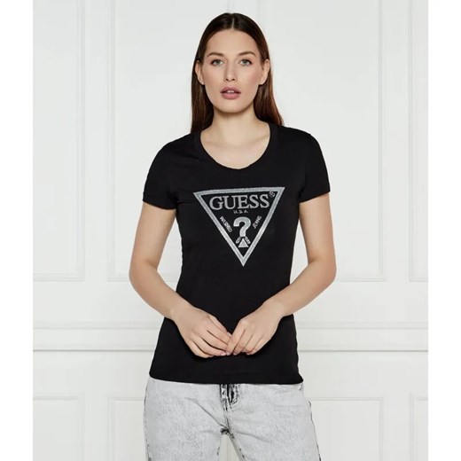 GUESS T-shirt | Slim Fit ze sklepu Gomez Fashion Store w kategorii Bluzki damskie - zdjęcie 184337048