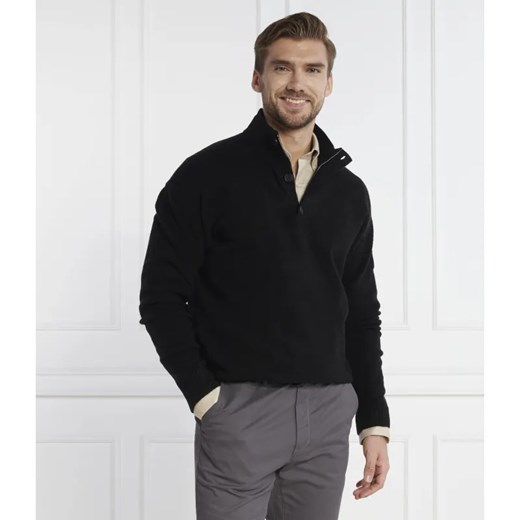 Calvin Klein Sweter LYCRA BLEND BUTTON QUARTER ZIP | Regular Fit | z dodatkiem wełny ze sklepu Gomez Fashion Store w kategorii Swetry męskie - zdjęcie 184337059