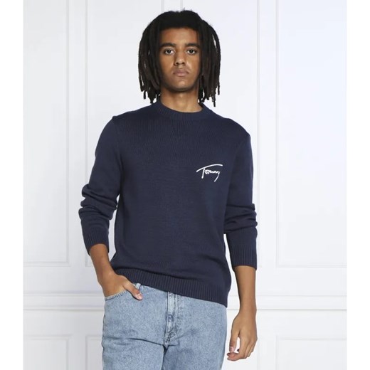Tommy Jeans Sweter Signature | Regular Fit ze sklepu Gomez Fashion Store w kategorii Swetry męskie - zdjęcie 184337086
