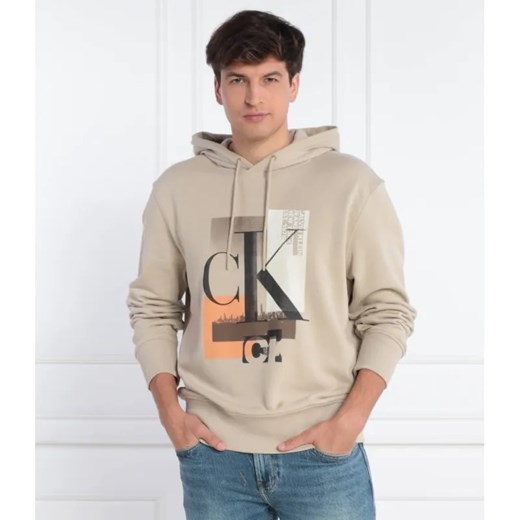 Calvin Klein Jeans Bluza CONNECTED LAYER LANDSCAPE | Regular Fit ze sklepu Gomez Fashion Store w kategorii Bluzy męskie - zdjęcie 184337206