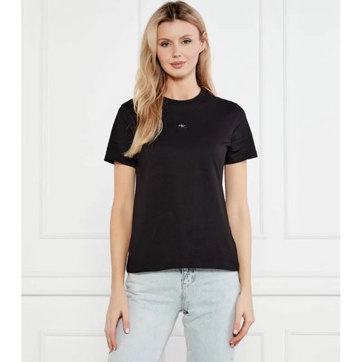 Calvin Klein Jeans T-shirt | Regular Fit ze sklepu Gomez Fashion Store w kategorii Bluzki damskie - zdjęcie 184337269