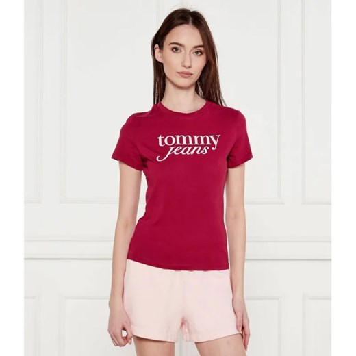 Tommy Jeans T-shirt | Slim Fit ze sklepu Gomez Fashion Store w kategorii Bluzki damskie - zdjęcie 184337276