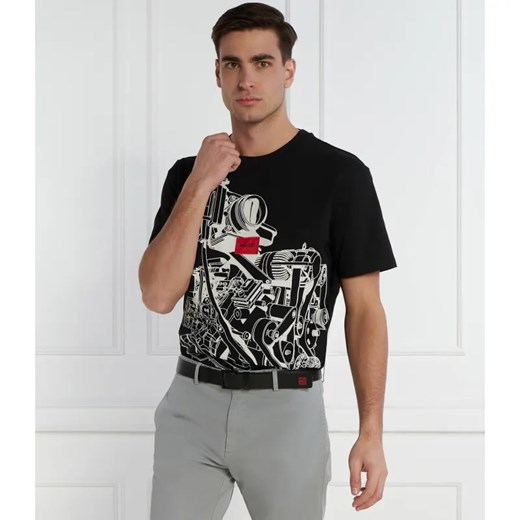 HUGO T-shirt Dacifico | Loose fit ze sklepu Gomez Fashion Store w kategorii T-shirty męskie - zdjęcie 184337318