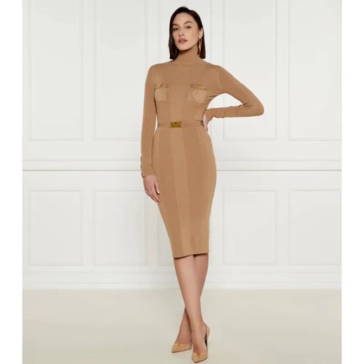 Elisabetta Franchi Sukienka z paskiem | z dodatkiem jedwabiu ze sklepu Gomez Fashion Store w kategorii Sukienki - zdjęcie 184337386