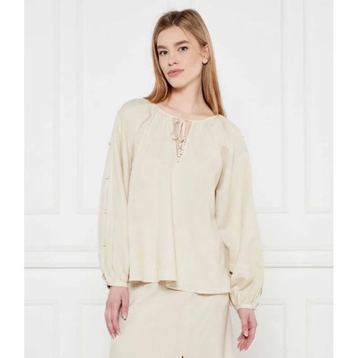 Twinset U&B Lniana bluzka | Loose fit ze sklepu Gomez Fashion Store w kategorii Bluzki damskie - zdjęcie 184337437
