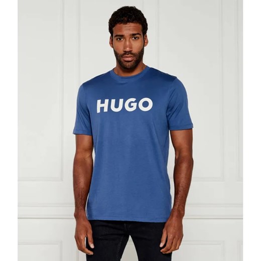HUGO T-shirt Dulivio | Regular Fit ze sklepu Gomez Fashion Store w kategorii T-shirty męskie - zdjęcie 184337487