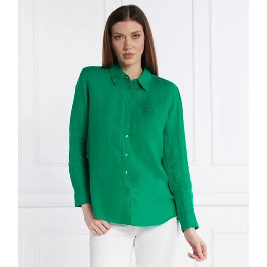Tommy Hilfiger Lniana koszula | Relaxed fit ze sklepu Gomez Fashion Store w kategorii Koszule damskie - zdjęcie 184337616