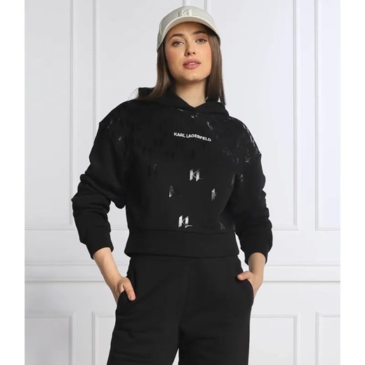 Karl Lagerfeld Bluza MONOGRAM | Regular Fit ze sklepu Gomez Fashion Store w kategorii Bluzy damskie - zdjęcie 184337737