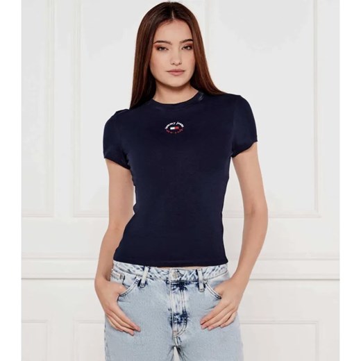 Tommy Jeans T-shirt | Slim Fit ze sklepu Gomez Fashion Store w kategorii Bluzki damskie - zdjęcie 184337789