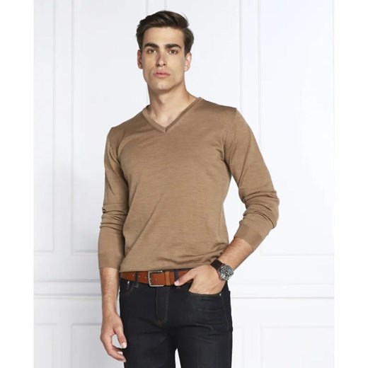 Oscar Jacobson Wełniany sweter | Regular Fit ze sklepu Gomez Fashion Store w kategorii Swetry męskie - zdjęcie 184337809