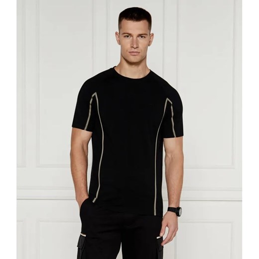 BOSS GREEN T-shirt Tape | Regular Fit | stretch ze sklepu Gomez Fashion Store w kategorii T-shirty męskie - zdjęcie 184337815