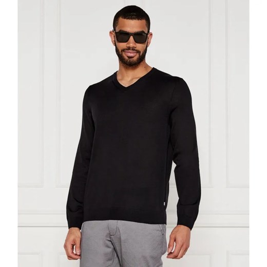 BOSS BLACK Wełniany sweter Melba-P | Slim Fit ze sklepu Gomez Fashion Store w kategorii Swetry męskie - zdjęcie 184337817