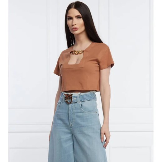 Patrizia Pepe T-shirt | Regular Fit ze sklepu Gomez Fashion Store w kategorii Bluzki damskie - zdjęcie 184337878