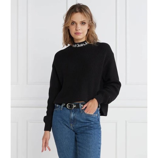 Calvin Klein Jeans Sweter | Relaxed fit ze sklepu Gomez Fashion Store w kategorii Swetry damskie - zdjęcie 184337885