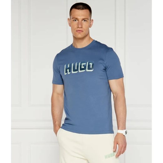 HUGO T-shirt | Regular Fit ze sklepu Gomez Fashion Store w kategorii T-shirty męskie - zdjęcie 184338099