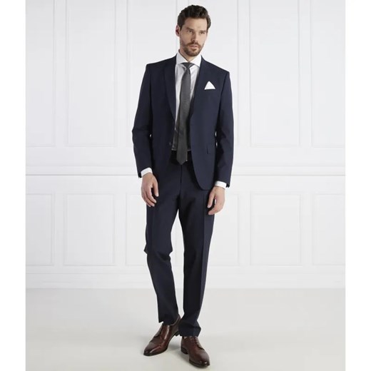 BOSS BLACK Wełniany garnitur H-Huge-2Pcs-224 | Slim Fit ze sklepu Gomez Fashion Store w kategorii Garnitury męskie - zdjęcie 184338148