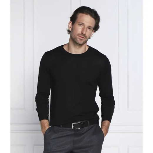 Oscar Jacobson Wełniany sweter Custer | Slim Fit ze sklepu Gomez Fashion Store w kategorii Swetry męskie - zdjęcie 184338169