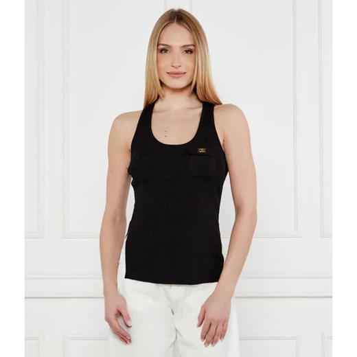 Elisabetta Franchi Top | Slim Fit | z dodatkiem jedwabiu ze sklepu Gomez Fashion Store w kategorii Bluzki damskie - zdjęcie 184338259