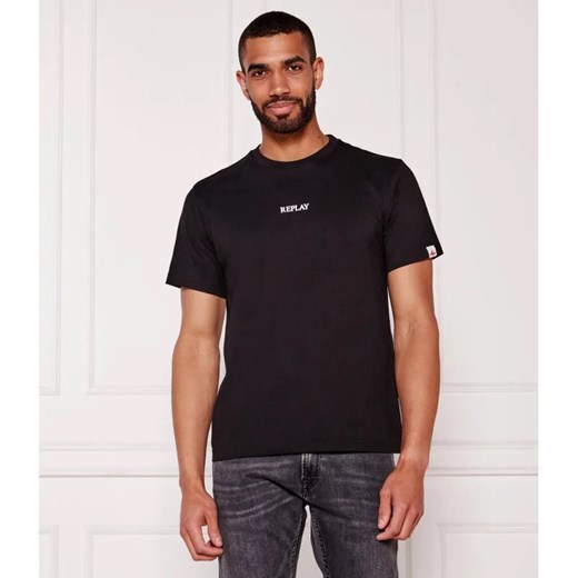 Replay T-shirt | Regular Fit ze sklepu Gomez Fashion Store w kategorii T-shirty męskie - zdjęcie 184338267