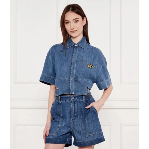 Liu Jo Jeansowa koszula | Cropped Fit Liu Jo 36 okazyjna cena Gomez Fashion Store