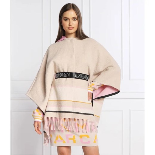 Marc Cain Wełniane ponczo | Loose fit ze sklepu Gomez Fashion Store w kategorii Poncza - zdjęcie 184338395