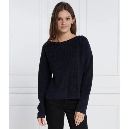 Tommy Hilfiger Sweter STITCH OPEN | Regular Fit ze sklepu Gomez Fashion Store w kategorii Swetry damskie - zdjęcie 184338435