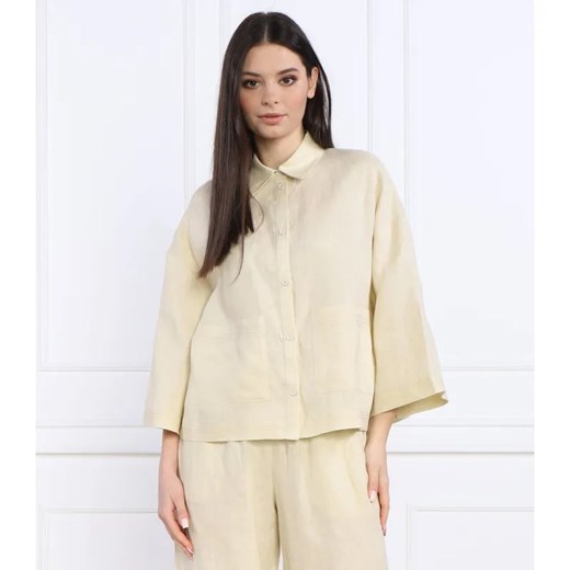 Max Mara Leisure Lniana koszula ANGORA | Oversize fit ze sklepu Gomez Fashion Store w kategorii Koszule damskie - zdjęcie 184338458