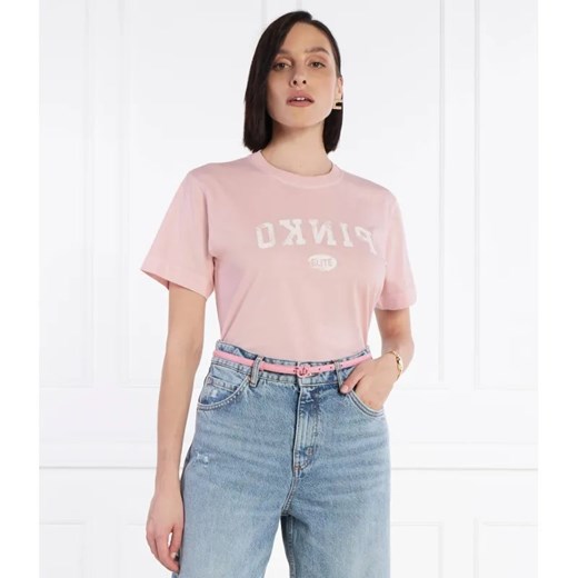 Pinko T-shirt TIRAMISU | Regular Fit ze sklepu Gomez Fashion Store w kategorii Bluzki damskie - zdjęcie 184338526