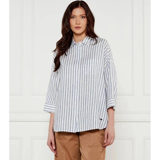 Weekend MaxMara Lniana koszula CANTORE | Loose fit ze sklepu Gomez Fashion Store w kategorii Koszule damskie - zdjęcie 184338547