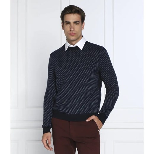 BOSS BLACK Wełniany sweter Lacrimo | Regular Fit ze sklepu Gomez Fashion Store w kategorii Swetry męskie - zdjęcie 184338729