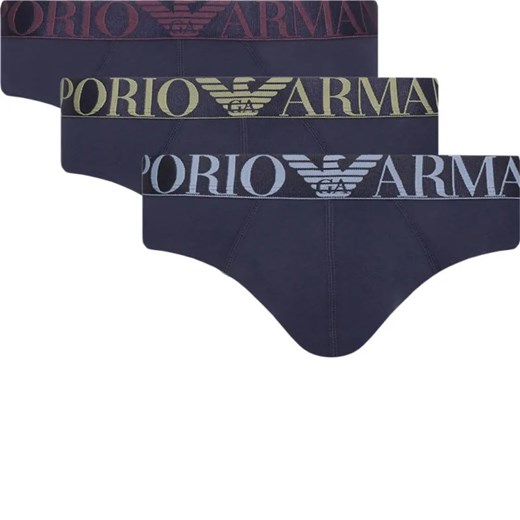 Emporio Armani Slipy 3-pack ze sklepu Gomez Fashion Store w kategorii Majtki męskie - zdjęcie 184338807