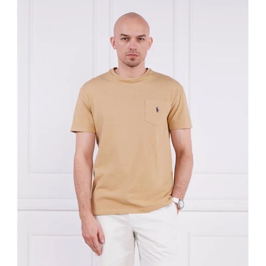 POLO RALPH LAUREN T-shirt | Regular Fit | z dodatkiem lnu ze sklepu Gomez Fashion Store w kategorii T-shirty męskie - zdjęcie 184338949