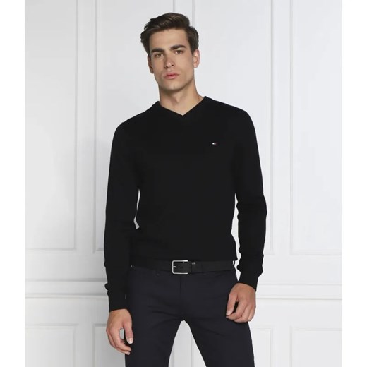 Tommy Hilfiger Sweter | Regular Fit | z dodatkiem kaszmiru ze sklepu Gomez Fashion Store w kategorii Swetry męskie - zdjęcie 184339018