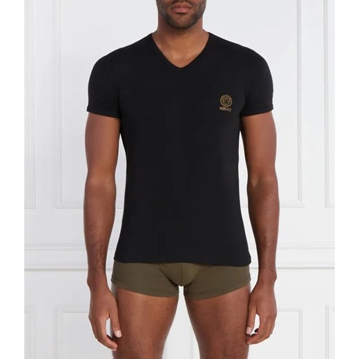 Versace T-shirt | Regular Fit | stretch ze sklepu Gomez Fashion Store w kategorii T-shirty męskie - zdjęcie 184339118