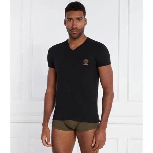 Versace T-shirt | Regular Fit | stretch ze sklepu Gomez Fashion Store w kategorii T-shirty męskie - zdjęcie 184339119