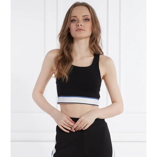 Hugo Blue Top Dasuse_B | Cropped Fit ze sklepu Gomez Fashion Store w kategorii Bluzki damskie - zdjęcie 184339146