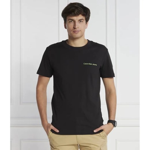 Calvin Klein Jeans T-shirt LOGO TAPE | Regular Fit ze sklepu Gomez Fashion Store w kategorii T-shirty męskie - zdjęcie 184339279