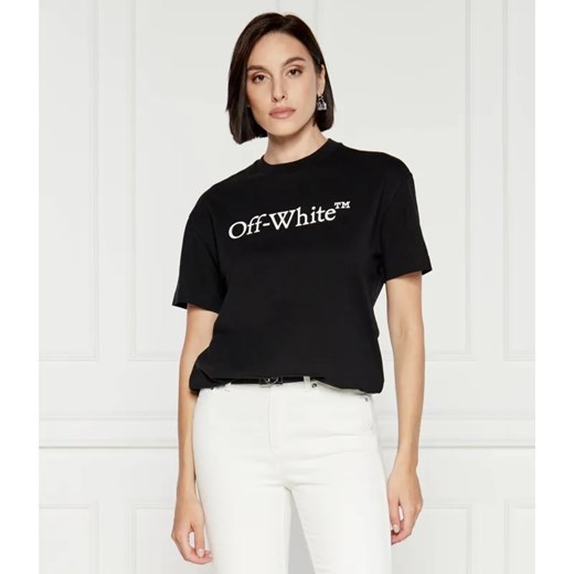 OFF-WHITE T-shirt BOOKISH | Relaxed fit ze sklepu Gomez Fashion Store w kategorii Bluzki damskie - zdjęcie 184339338