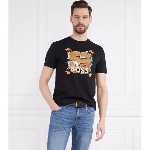 BOSS ORANGE T-shirt TeeShark | Regular Fit ze sklepu Gomez Fashion Store w kategorii T-shirty męskie - zdjęcie 184339347