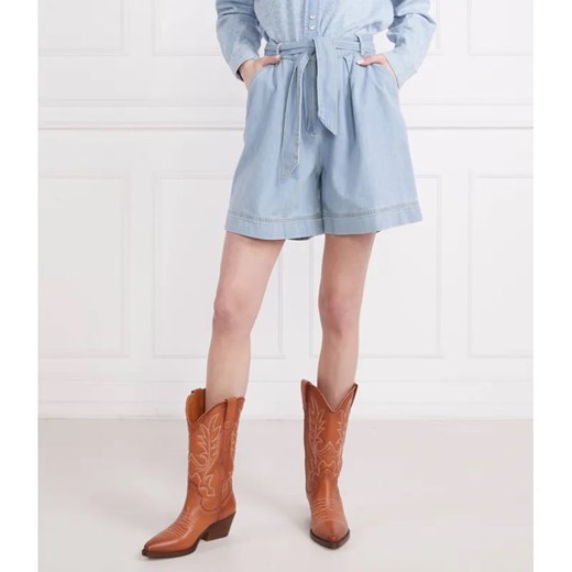 Pinko Szorty + pasek CIRCUITO | Relaxed fit Pinko 40 okazyjna cena Gomez Fashion Store