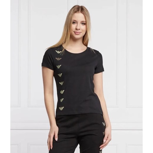 EA7 T-shirt | Regular Fit ze sklepu Gomez Fashion Store w kategorii Bluzki damskie - zdjęcie 184339377