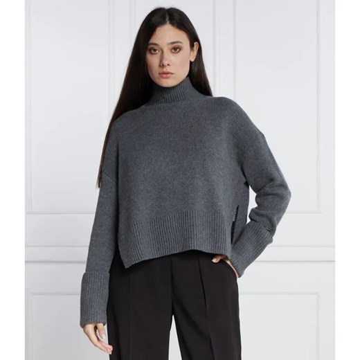 Calvin Klein Wełniany golf | Regular Fit | z dodatkiem kaszmiru ze sklepu Gomez Fashion Store w kategorii Swetry damskie - zdjęcie 184339415