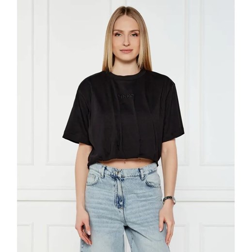 Pinko T-shirt TORRONE | Cropped Fit ze sklepu Gomez Fashion Store w kategorii Bluzki damskie - zdjęcie 184339449
