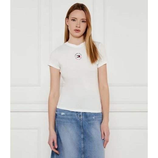 Tommy Jeans T-shirt | Slim Fit ze sklepu Gomez Fashion Store w kategorii Bluzki damskie - zdjęcie 184339456