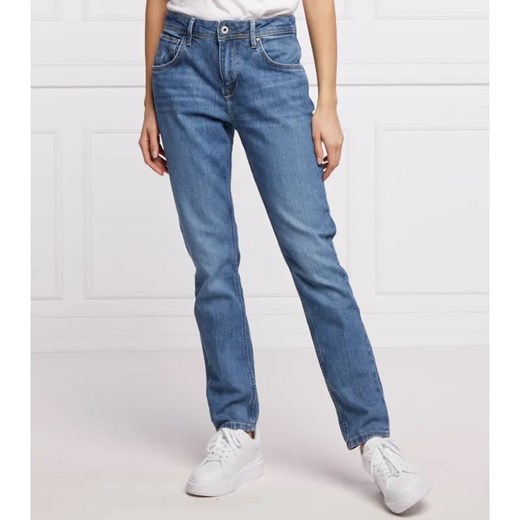 Pepe Jeans London Jeansy violet | Mom Fit | high waist ze sklepu Gomez Fashion Store w kategorii Jeansy damskie - zdjęcie 184339518